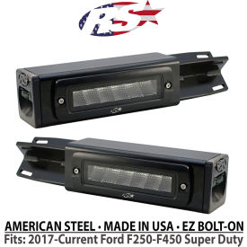 Reverse Bolt-On Hitch Bar LED Flood Light For 2017-Current Ford F250-F450, 4.4A