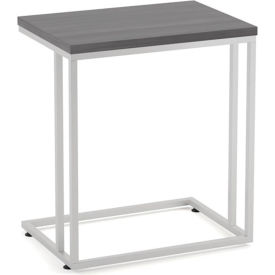Reception Tables Side C Table with Laminate Top, 22-1/4"Wx15-3/4"Dx25-1/2"H, Coastal Gray