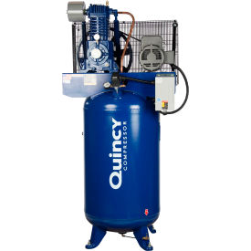 Quincy QP Max Two Stage Air Compressor, Vertical, 5 HP, 80 G Capacity, 3 Phase, 200V