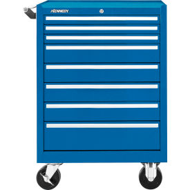 K1800 8 Drawer Roller Cabinet, 27"W x 18"D x 39"H, Blue