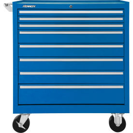 K2000 8 Drawer Roller Cabinet, 24"W x 20"D x 39"H, Blue