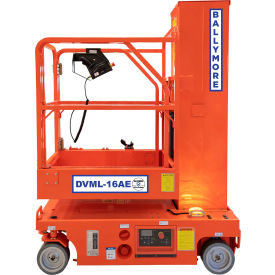 Fully Electric Drivable Vertical Mast Lift, 15'5" Platform Height, 500 lb. Capacity