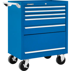 5 Drawer Roller Cabinet, 29"W x 20"D x 34-15/16"H, Blue