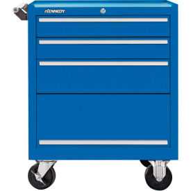 3 Drawer Roller Cabinet, 27"W x 18"D x 34-15/16"H, Blue