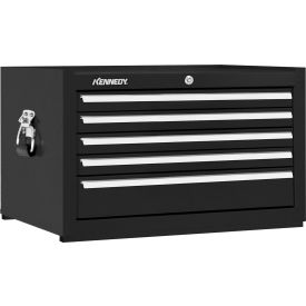 5 Drawer Mechanics Chest, 27"W x 18"D x 16-1/2"H, Black