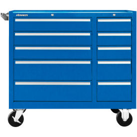 K1800 10 Drawer Roller Cabinet, 39-3/8"W x 18"D x 34-15/16"H, Blue