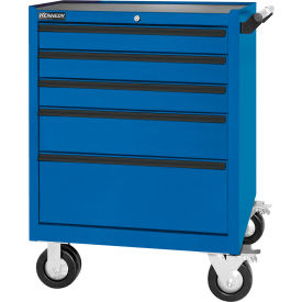Maintenance Pro 5 Drawer Roller Cabinet, 29"W x 20"D x 40"H, Blue