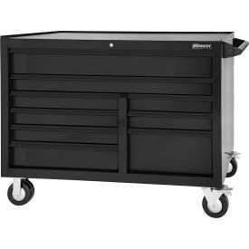 Maintenance Pro 9 Drawer Roller Cabinet, 53-1/2"W x 25"D x 41"H, Black