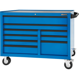 Maintenance Pro 9 Drawer Roller Cabinet, 53-1/2"W x 25"D x 41"H, Blue