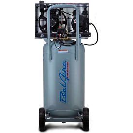Single Stage Portable Air Compressor, Vertical, 2 HP, 24 Gallon Capacity, 115/230V