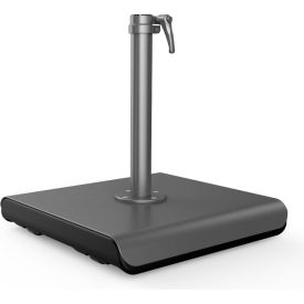 Athens Square Base w/ Wheels, Cast Aluminum, 108 lb. Weight, Shadow Graphite