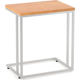 Reception Tables Side C Table with Laminate Top, 22-1/4"Wx15-3/4"Dx25-1/2"H, Maple