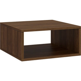 Pedestal Tables Cube Table, 29"Wx29"Dx15-1/2"H, Mahogany