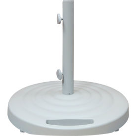 Round Base w/ Wheels For Libra, Cast Aluminum, 100 lb. Weight, White