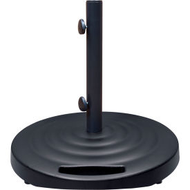 Round Base w/ Wheels For Libra, Cast Aluminum, 100 lb. Weight, Black