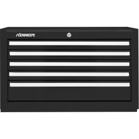 5 Drawer Mechanics Chest, 29"W x 20"D x 16-1/2"H, Black