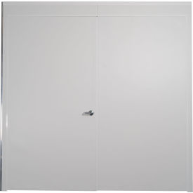 Pro Double Door Panel, Class A, 4'W x 10'H, White