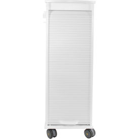 MRI Narrow Locking Cart, 11-7/8"L x 19-3/8"W x 34-1/2"H, White