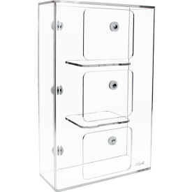 Triple Side Loading Glove Box Holder with Magnet, 10-1/4"W x 4-5/8"D x 16-3/8"H