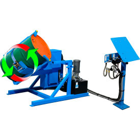 310 Series TEFC Tilt-To-Load Drum Tumblers/Drum Mixer, 1PH, 230V, 800 lb. Weight Cap.