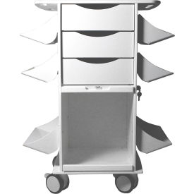 Core CL Cart w/ White Drawers, 27-1/2"L x 19-1/2"W x 35-5/8"H, White