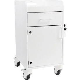Bedside Cart w/ Drawer, 14-3/8"L x 18-1/8"W x 27-3/4"H, Dolphin Gray