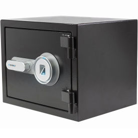 Compact Biometric Fire Resistant Security Safe, 11-13/16"W x 15"D x 11-13/16"H, Black