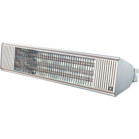 AURA Carbon Infrared Heater w/ Remote Control, 6000W, 240/208V, Stainless