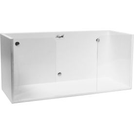 Single Side Loading Glove Box Holder Front with Magnets, 11-5/8"W x 4-3/4"D x 5-3/8"H, Clear