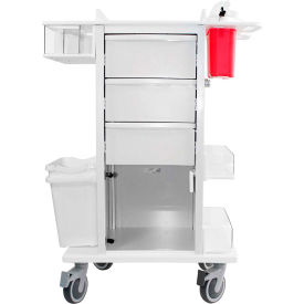Phlebotomy Pro Cart, 32-3/8"L x 20-1/4"W x 43-1/8"H, White