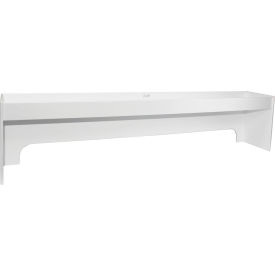 Fume Hood Shelf, Polyethylene, 36"W x 5-7/8"D x 8"H, White