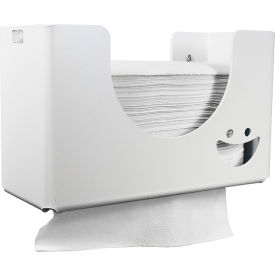 Single Smiley Paper Towel Dispenser, White