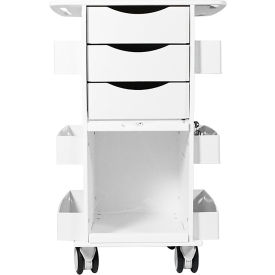 Core DX Cart Gray w/ Sliding Door, 22-7/8"L x 19-1/2"W x 35-5/8"H, White
