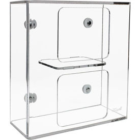 Double Side Loading Glove Box Holder with Magnet, 10-1/8"W x 4-5/8"D x 10-7/8"H
