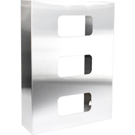 Glove Box Dispenser, Stainless Steel, 10-7/8"W x 3-7/8"D x 15"H