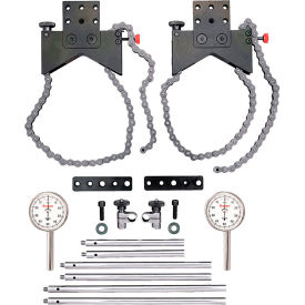 Starrett Shaft Alignment Clamp Set with Chain Clamp, 196B5 Indicator & PT18724 Snug