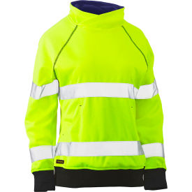 Women's Contoured Pullover Sweatshirt, Class 3, M, Hi-Vis Yellow