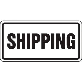 Shipping Traffic Sign, EGP Reflective Aluminum, 12" x 24", Black/White