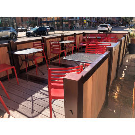 Panel, Slat Wood Insert, 48"L x 4"W x 36"H