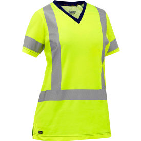 Women's Short Sleeve T-Shirt, Class 2, XL, Hi-Vis Yellow