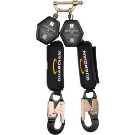 Guardian® CR5 Self-Retracting Lifeline, Twin-Leg, HMPE Webbing, Aluminium Snap Hook, 6'L