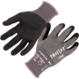 ProFlex 7043 Cut Resistant Gloves, Nitrile Coated, ANSI A4, M, Gray, 12 Pairs