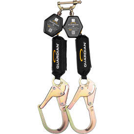 CR5 Self-Retracting Lifeline, Twin-Leg, HMPE Webbing, Steel Rebar Hook, 6'L