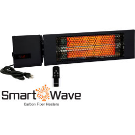SmartWave Carbon Fiber Radiant Electric Heater, 1500W, 208V, Black