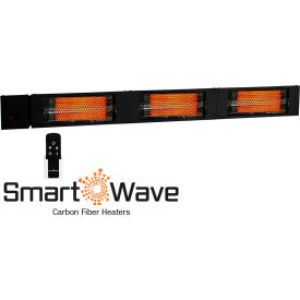 SmartWave Carbon Fiber Radiant Electric Heater, 4500W, 208V, Black
