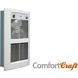 Forced Air Wall Heater, 1250/2750W, 120V, White Dove