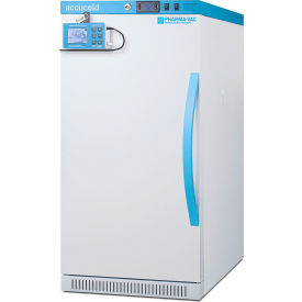 Vaccine Freezer, Left Hinged Solid Door, NIST DDL Factory Installed, 2.47 Cu. Ft. Capacity, White