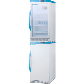 20" Wide Refrigerator & Freezer Combo, Glass/Solid Door, 5.3 Cu. Ft. Capacity, White
