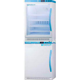 24" Wide Refrigerator & Freezer Combination, Left Hinged Door, Glass/Solid Door, 9.88 Cu. Ft. Capacity, White