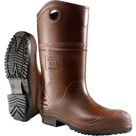 Durapro XCP Knee Boots, Chevron Outsole, Steel Toe, Size 4, 14"H, Brown